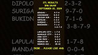 STL Result Today 300 pm draw September 20 2024 shorts [upl. by Amlev]