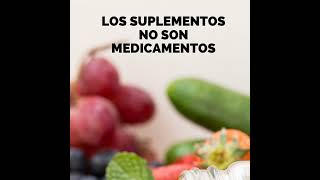 🔴 LOS SUPLEMENTOS NO SON MEDICAMENTOS ✍🏼🤔 [upl. by Verne757]