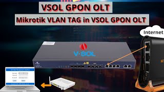 Mikrotik VLAN TAG in VSOL GPON OLT  VSOL OLT Configuration TAG mode  iT info [upl. by Garges793]