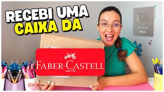 Recebi uma CAIXA da FABERCASTELL com MATERIAL ESCOLAR [upl. by Idnim]