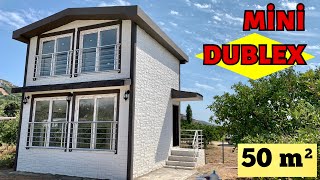 ðŸ¥° MÄ°NÄ° DUBLEKS ðŸ¥° YETERLÄ° MÄ° Prefabrik Ev Turu ve FiyatÄ± 50 mÂ² [upl. by Prissy]