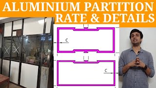 Rate and Details of Aluminium Partition  Office Partition  Industrial Partition  Glass Partition [upl. by Lina425]