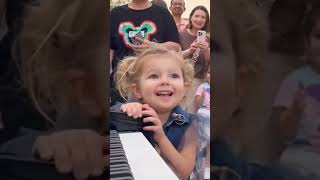 Emil Reinert amp 3YearOld Angelica Nero Perform Titanic Theme [upl. by Adnolaj]