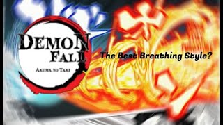 Demonfall  The Best Breathing Style in The Game 50  Slight Breathing Tier List [upl. by Notsgnal]