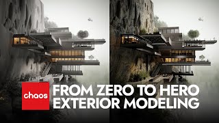 EXTERIOR MODELING  From Zero to Hero  3ds Max Tutorial [upl. by Stickney904]