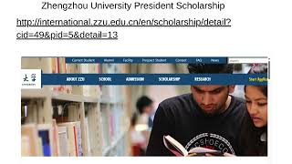 Zhengzhou University President Scholarship [upl. by Noside]