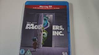 Monsters Inc UK BluRay 3D Unboxing [upl. by Silverts]