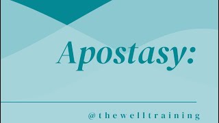 Apostasy Don’t Become A Statistic [upl. by Hayikaz472]