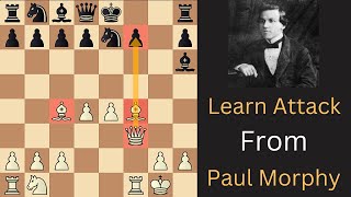 Checkmate in 12 with 2 Sacrifices  Ghulam Kassim Gambit  Paul Morphy chess game [upl. by Kafka]