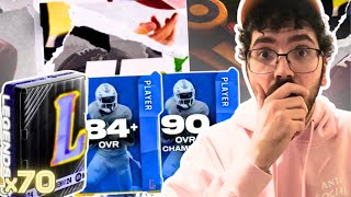 INSANE PULLS 70X BOOSTED ODDS LEGEND PACK OPENING IN MADDEN 24 SO MANY FULL LEGENDS [upl. by Aoniak504]