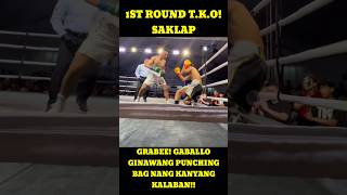 Grabee Raymart Gaballo Ginawang Punching bag TKO 1st Round [upl. by Swen549]