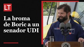 La broma del Presidente Boric a senador UDI por debate de Presupuesto [upl. by Oswell]