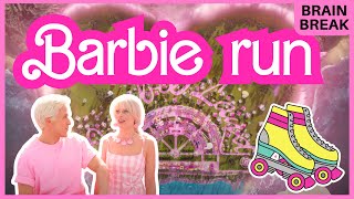 BARBIE RUN  Brain Break  Kids Fitness  Barbie Game [upl. by Ceciley]