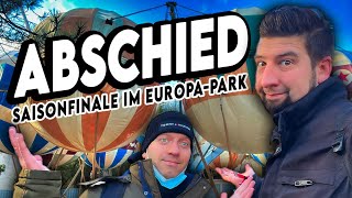 EuropaPark Saisonfinale 202122  ABSCHIED von 3 Attraktionen  Der letzte Tag im Park [upl. by Eednar]