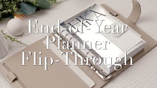 EndofYear Planner Flip Through  Filofax  12 Days of Planning  Day 10 [upl. by Anaic905]