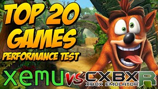 XEMU vs CXBXR  Top 20 Games  Performance Test [upl. by Sualkcin]