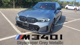 NEW ARRIVAL 2023 BMW M340i xDrive Skyscraper Grey Metallic Fiona RedBlack [upl. by Cyprian]