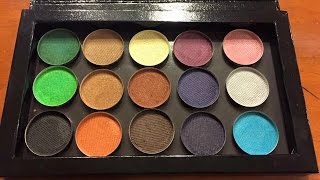 How To Press Loose Pigment Powders Into A Palette [upl. by Seuqramed962]