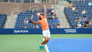 Alexander Zverev Serve Slow Motion Side View  ATP Serve Technique [upl. by Nixon51]