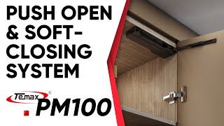 How to install Push to Open Door Opener Hydraulic Soft Close System  Wardrobe cabinet [upl. by Agata]