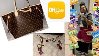 DHGate LV Monogram Neverfull GM and DHGate Blooming Bag Charms [upl. by Sugden370]