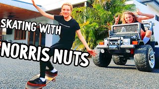 NORRIS NUTS SKATEBOARDING ROUTINE [upl. by Aspasia361]