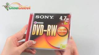 SONY 12X 47GB 120Min DVDRW Blank Media Disc 1 Pack  dinodirect [upl. by Lainahtan121]