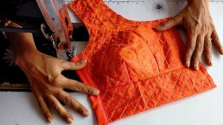 Simple katori blouse cutting and sttiching Very eAsy Method Full Video [upl. by Elish]