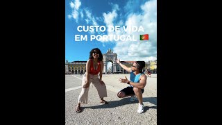 CUSTO DE VIDA EM PORTUGAL ATUALIZADO [upl. by Noemis5]