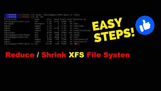 how to reduceshrink xfs file system in lvm in linux  resize xfs logical volume without data lose [upl. by Ardnac]