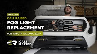 How To Install 2024 Toyota Tacoma Fog Light Replacement Kit  Cali Raised LED [upl. by Khano389]