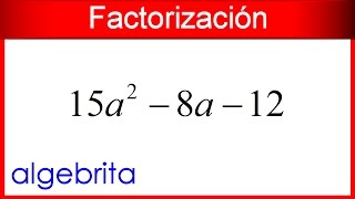 Factorizar un trinomio de la forma ax2bxc Factorización 94 [upl. by Cohin813]