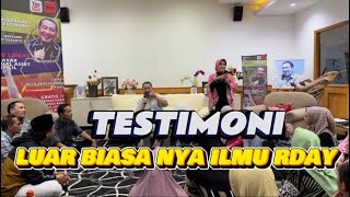 TESTIMONI SUNGGUH LUAR BIASA NYA ILMU RDAY [upl. by Higgs]