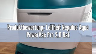 Produktbewertung Leifheit Regulus Aqua PowerVac Pro 20 Battery Suction Mop with Corner Glider Vac [upl. by Gan891]