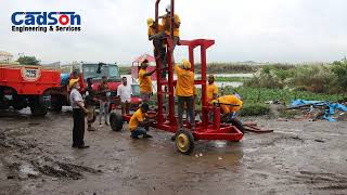 Portable Belt Conveyor with Hydraulic Lifting System  Bag Unloading amp Loading  CADSON Engineering [upl. by Caasi]