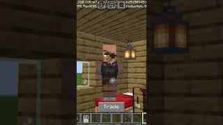 Minecraft villager vs vindicator 😈😈 shorts viralvideo [upl. by Aicat574]