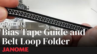 How to Use the Bias Tape Guide and Belt Loop Folder on the CoverPro 3000P [upl. by Hearn]