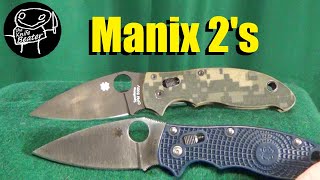 Spyderco Manix 2 Lightweight VS Manix 2 G10 [upl. by Airol]