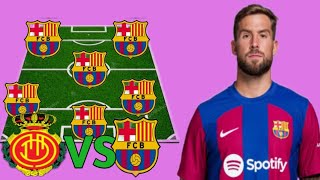 Barca Fans✅ Barcelona vs Mallorca possible lineups barcelonafc mallorca lineups sports [upl. by Aerdnua]