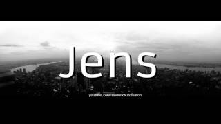 How to Pronounce Jens in German [upl. by Ojiram]