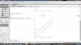 Plotte lineære funktioner i maple [upl. by Alban]