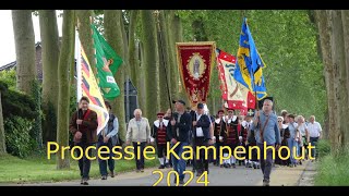 PROCESSIE KAMPENHOUT 2024 [upl. by Ahsinaj289]