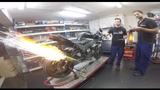 Kawasaki ZX10R 2016 Winter test Edition  Arrow Full Competition Evo Titanium exhaust [upl. by Mcafee]