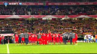 Hino de Portugal depois do apuramento para o Euro 2012  portuguese anthem [upl. by Clayberg]