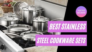 Top 5 Best Stainless Steel Cookware Sets Tested Review [upl. by Pedrick]