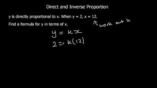 Direct and Inverse Proportion [upl. by Aiynat]