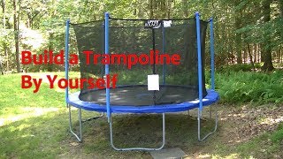 How To Build A Trampoline Set Up A Trampoline By Yourself [upl. by Onez306]