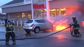 Wawa Car Fire 33014 Bensalem PA [upl. by Ailesor]