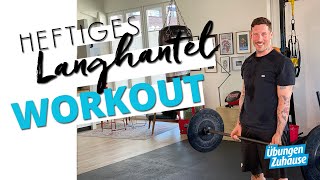 Das beste Langhantel Workout für zuhause  27 Min Ganzkörpertraining 🏋🏻‍♀️ [upl. by Eesyak365]