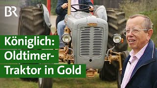 Kurios Gold lackierter Oldtimer Traktor Golden Grey Schlepper Prestigeobjekt  Unser Land  BR [upl. by Netfa354]